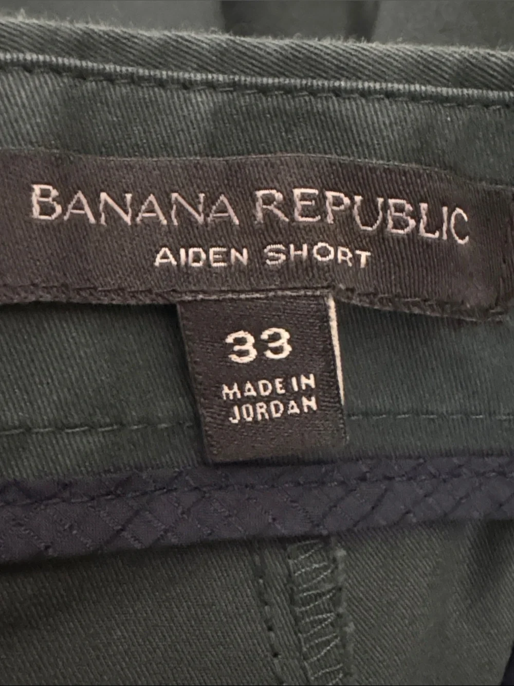 Banana Republic Men's Forest Green Flat Front Shorts